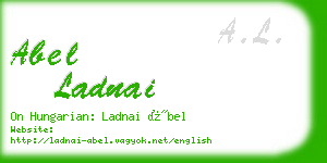 abel ladnai business card